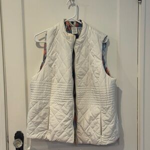 White Lightweight Quilted Puffer Vest